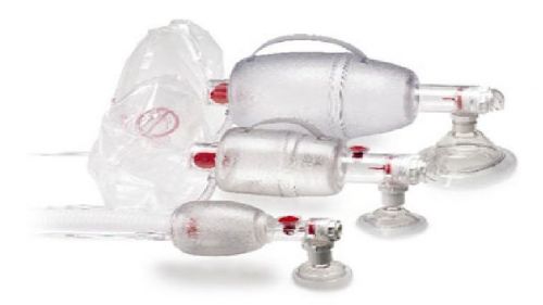 LOT OF 6 AMBU SPUR ADULT SINGLE USE RESUSCITATOR AMB420611000 6PK CPR TRAINING