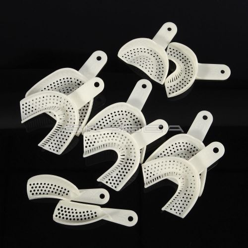 5 Sets Disposable Dental  Quadrant Impression Trays