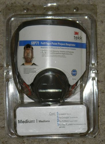 3M TEKK 68P71 FULL FACE PAINT PROJECT RESPIRATOR MEDIUM 68P71PA1 16 52415