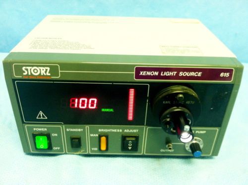 Karl Storz 615C Xenon Surgical Lightsource w/487U Turrent multi 4 port &amp; Air