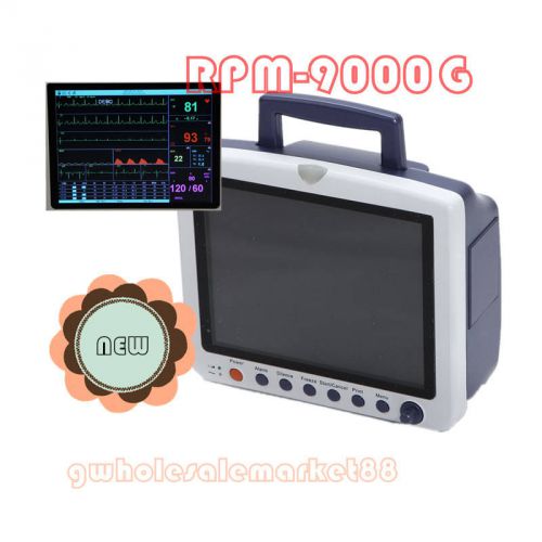 FDA 12-inch ICU CCU 6-Parameter Patient Monitor NIBP SPO2 ECG TEMP RESP PR HOLTE