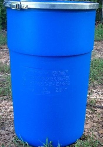 (2) 12 gallon food grade drum survivalist prepper food storage barrel bucket for sale