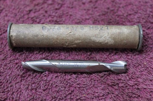 3/8&#034; END MILL 1&#034; FL 3&#034; OAL HSS DOUBLE ENDED 2 FLUTE