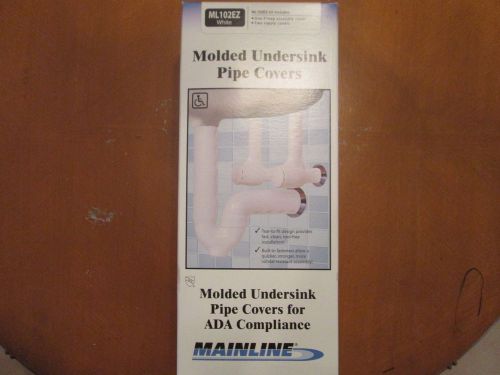 MAINLINE ML102EZ WHITE MOLDED UNDERSINK PIPE COVERS