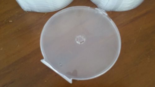 100 Clear CD DVD R Disc Clam C Shell PP Poly Plastic Storage Case 5mm with Lock
