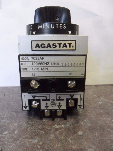 Nice TYCO Agatat 7022AF Timing Relay 1-1423162-0 Coil 120V 60Hz
