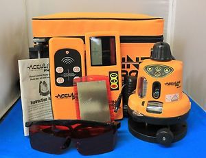 JOHNSON AccuLine Pro 40-6500 Manual-Leveling Rotary Laser Level Kit Bundle Set