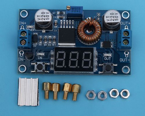 DC-DC Step Down Power Module 4V-38V to 1.25V-36V LED Voltmeter Adjustable 5A