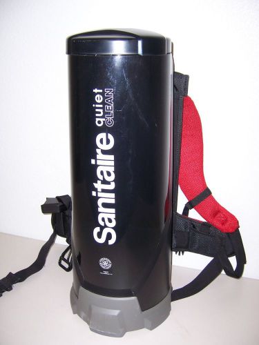 Sanitaire sc535 back pack vacuum, quiet clean, hepa filter for sale