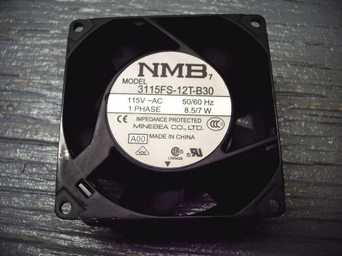 MINEBEA NMB 3115FS-12T-B30 TESTED! QUANTITY! 115VAC 8.7/7 WATT 4.5&#039;&#039; AXIAL FAN