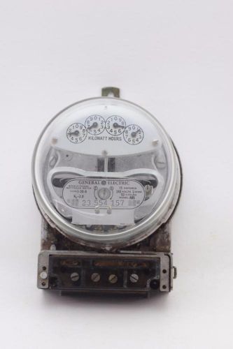 Vintage GE General Electric Single Phase Watt-hour Meter Type I-30-A Steampunk.