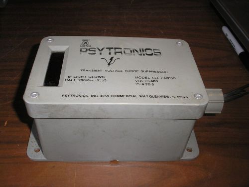 PSYTRONICS P4803D TRANSIENT VOLTAGE SURGE SUPPRESSOR, USED