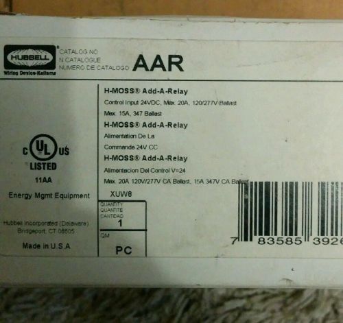 HUBBELL AAR CU120A AUX RELAY H-MOSS LOW VOLTAGE CONTROL UNIT OCCUPANCY SENSOR