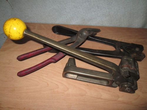 Strapping tensioner crimper band cutter made in usa for sale