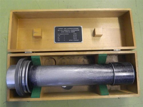 J&amp;L Jones Lamson Projection Lens &amp; Box Optical Comparator 20x wtih special hood