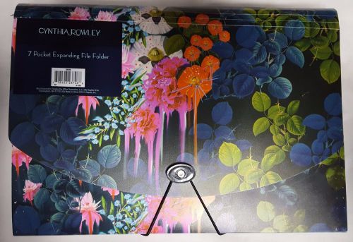 Cynthia Rowley 7-Pocket Expanding File Folder NEW