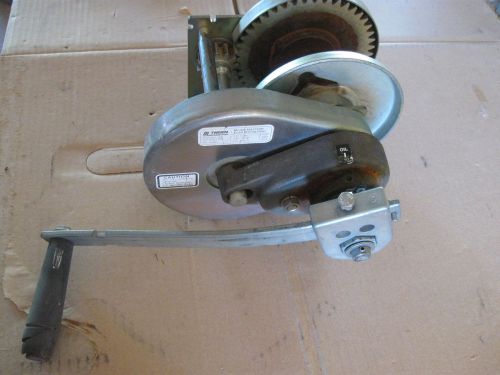 THERN M4312PB Hand Winch Spur Gear w/ Break 2000 lb. Capacity *USED