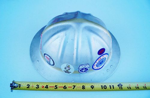 Vintage BF McDonald L Standard Adjustable Aluminum Hard Hat Teamsters Mining