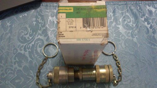 Greenlee 37614 1/4&#034;(6.4mm) Hydraulic coupler Set