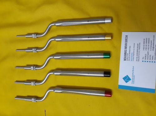 Sinus Lift OSTEOTOME SET OF 5 Offset Pointer Concave-Tip - Dental Instruments