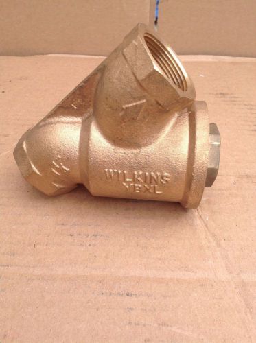 Wilkins ybxl 1-1/4&#034;  400 WOG 229-12A 114-YB-40 Y Type Strainer Valve Brass