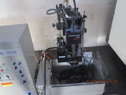 Charmilles d10 sinker type edm w/ system 3r holder &amp; isopulse p25 power supply for sale