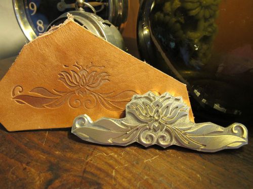 Lotus leather bookbinding finishing tool stamp embossing biscuit die for sale