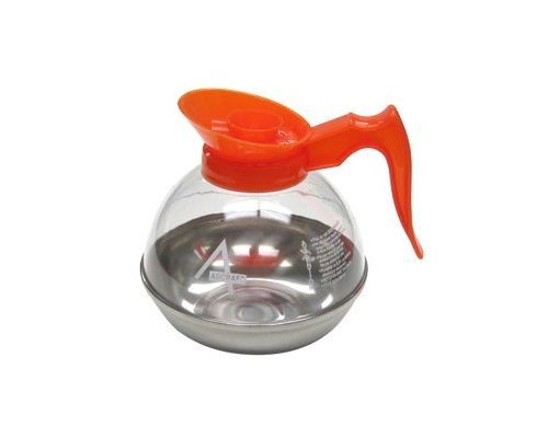 Adcraft CDP-OR 64 Oz Orange Clear Coffee Decanter