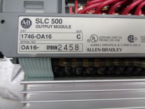 ALLEN-BRADLEY 1746-OA16 OUTPUT MODULE LOT OF 2