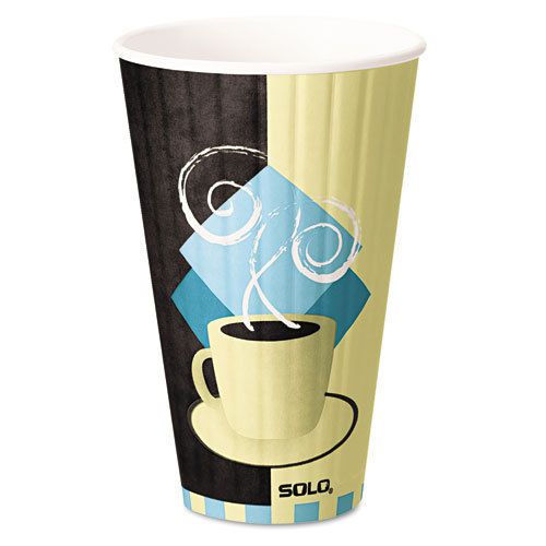 &#034;Duo Shield Hot Insulated 20oz Paper Cups, Beige, 350/carton&#034;