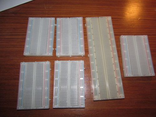 6 Solderless Breadboards 1x 830 Point and 5 x 400 Point Breadboards Bread Board