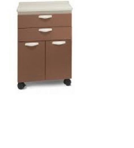 Midmark 2065-003 Mobile Treatment Cart 24&#034; 2 Drawer 2 Door Pebble Gray New