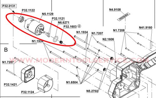 *NEW* FROMM Tension Motor with gear complete for P320 P321 P322 P323 P32.0108