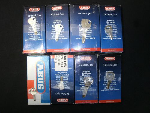 ABUS Key Blanks Lot Of 367 Blanks - 8 Keyways LOCKSMITH