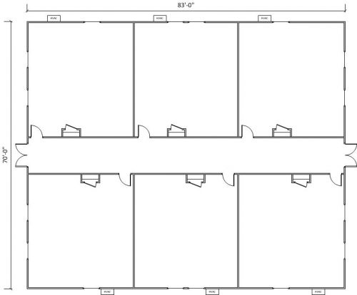 83’ x 70’ Modular Education Building S/N #33365-70 Minneapolis