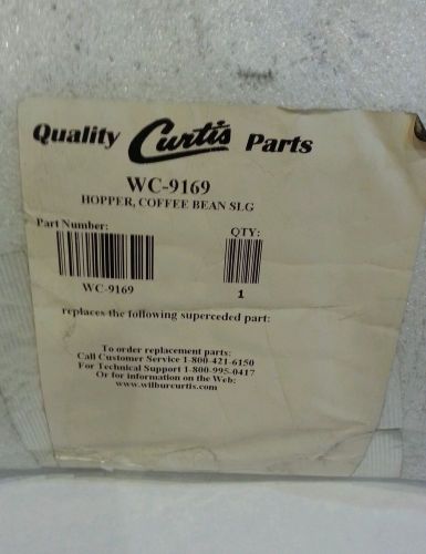 Wilbur Curtis WC -9169 Hopper , Coffee Bean SLG + WC -9178, Cover Hopper