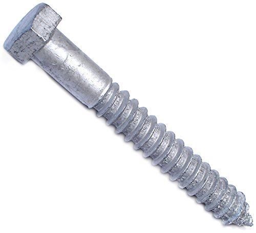 Hard-to-Find Fastener 014973150242 1/2-Inch x 4-Inch Hex Lag Screws, 25-Piece