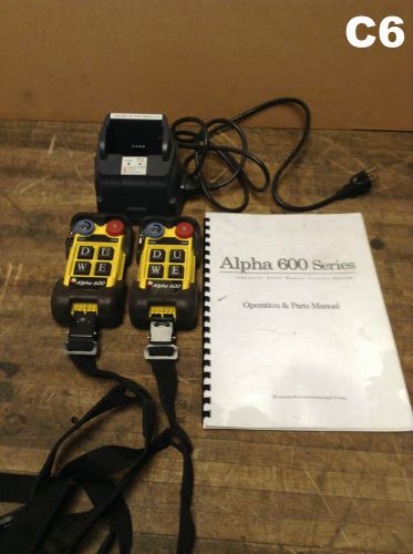 Fomotech alpha 600 series crane/hoist radio remote control pendant w/ charger for sale