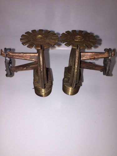 2 vintage brass fire protection sprinkler heads steampunk lamp. 50 available for sale