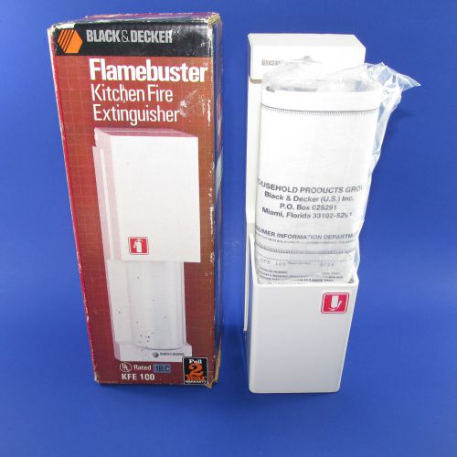 Black &amp; Decker Flamebuster Kitchen Fire Extinguisher New Vtg 1986 KFE100