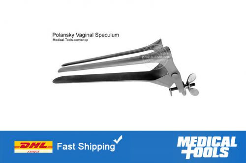 Polansky Vaginal Speculum, Veterinary, Cattle, Cow, Mare, Examination, S.Steel