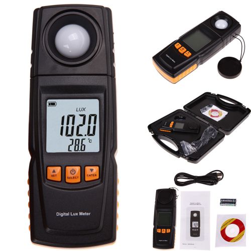 Precise Digital Lux Meter Measure Light Lumens Lux 0-200000 Range Photometr LCD