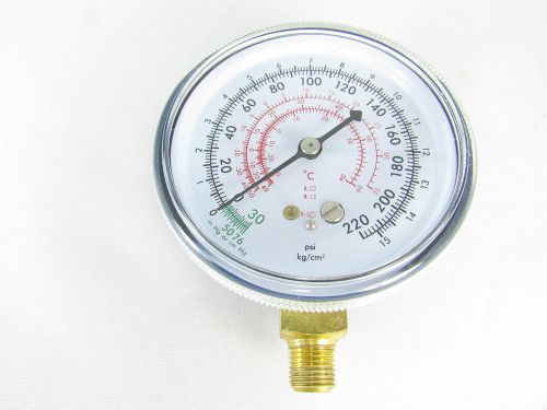 MANIFOLD GAUGE LOW PRESSURE (BLUE) FOR REFRIGERANT R12/R22/R502 CELSIUS SCALE