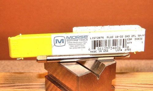 MORSE 2755 10-32 NATIONAL FINE TAP SPIRAL POINT 2-FLUTE HSSV