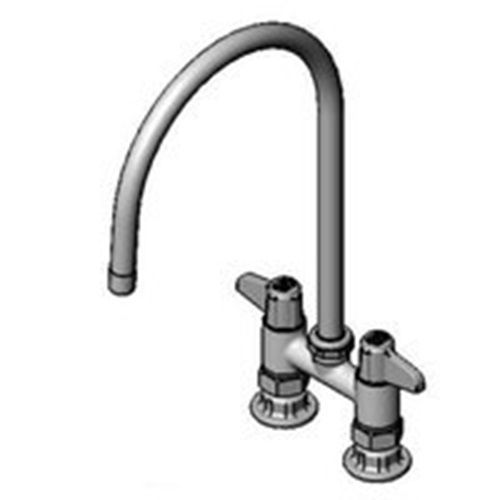 T&amp;S Brass 5F-4DLS09 Equip Base Faucet swivel 4&#034; deck mount