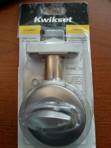 Kwikset 663 Single-Sided Deadbolt in Satin Nickel