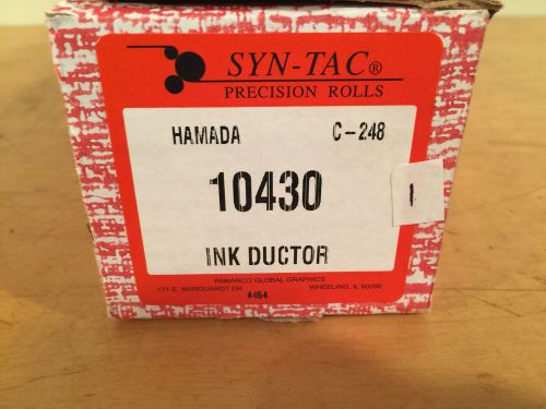 Syn-Tac  Crestline 10430 Ink Ductor Printer Rollers For Hamada C-248 Larger