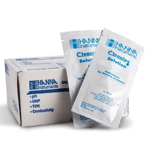 Hanna Instruments HI70000P Electrode Rinse Solution 20 mL Sachets Box of 25