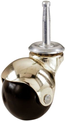 Shepherd Hardware 9354 2-Inch Hooded Ball Stem Caster Bright Brass 2-Pack