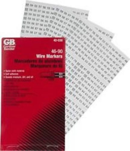 NEW GARDNER BENDER WIRE MARKER BOOKLET 42-030